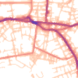 Daytime road noise heatmap for OL10 1BE