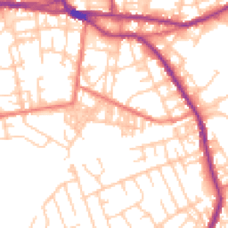 Daytime road noise heatmap for OL10 1BN