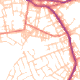 Daytime road noise heatmap for OL10 1BS