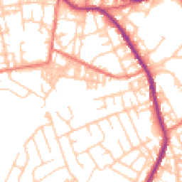 Daytime road noise heatmap for OL10 1BT