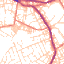Daytime road noise heatmap for OL10 1BX