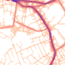 Daytime road noise heatmap for OL10 1BY