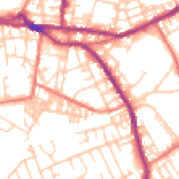 Daytime road noise heatmap for OL10 1DA
