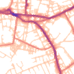 Daytime road noise heatmap for OL10 1DB
