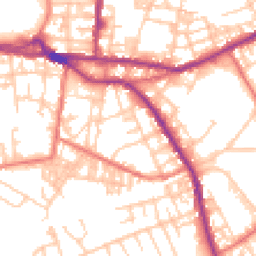 Daytime road noise heatmap for OL10 1DF
