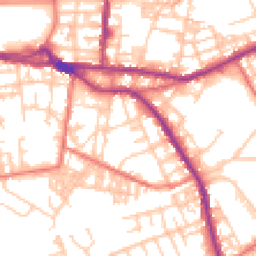 Daytime road noise heatmap for OL10 1DG