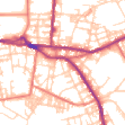 Daytime road noise heatmap for OL10 1DJ