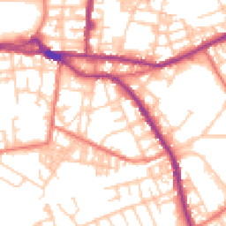 Daytime road noise heatmap for OL10 1DQ