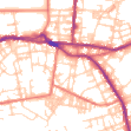 Daytime road noise heatmap for OL10 1DT