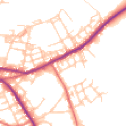 Daytime road noise heatmap for OL10 1QQ