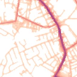 Daytime road noise heatmap for OL10 2DH