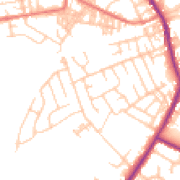Daytime road noise heatmap for OL10 2DP