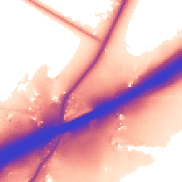 Daytime road noise heatmap for OL10 2GE