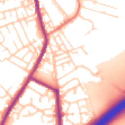 Daytime road noise heatmap for OL10 2JA