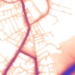Daytime road noise heatmap for OL10 2JR