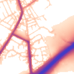 Daytime road noise heatmap for OL10 2LX