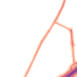 Night-time road noise heatmap for OL10 2NW