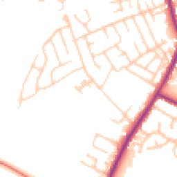 Daytime road noise heatmap for OL10 2PA