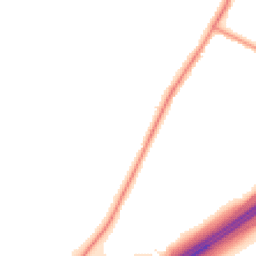 Night-time road noise heatmap for OL10 2QS