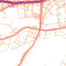 Daytime road noise heatmap for OL10 3DU