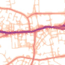 Daytime road noise heatmap for OL10 3HE