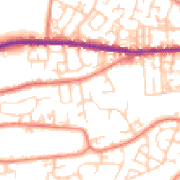 Daytime road noise heatmap for OL10 3RG