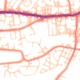 Daytime road noise heatmap for OL10 3RL
