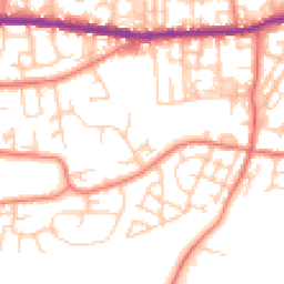 Daytime road noise heatmap for OL10 3RN