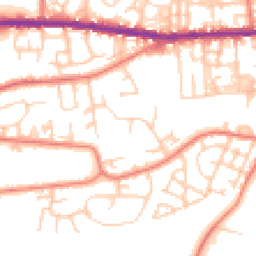 Daytime road noise heatmap for OL10 3RQ