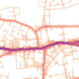 Daytime road noise heatmap for OL10 4AU
