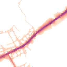 Daytime road noise heatmap for OL10 4DJ