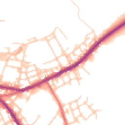 Daytime road noise heatmap for OL10 4DL