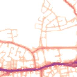 Daytime road noise heatmap for OL10 4PS