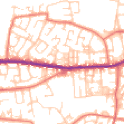 Daytime road noise heatmap for OL10 4RB