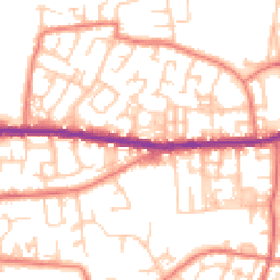 Daytime road noise heatmap for OL10 4RE