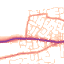 Daytime road noise heatmap for OL10 4RW
