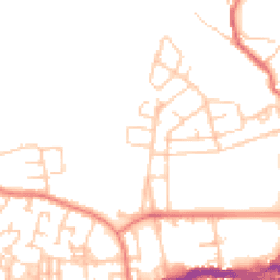 Daytime road noise heatmap for OL10 4TR