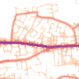 Daytime road noise heatmap for OL10 4XW