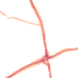 Night-time road noise heatmap for OL11 1AB