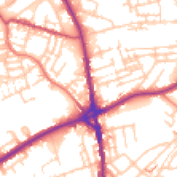 Daytime road noise heatmap for OL11 1AF