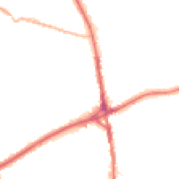 Night-time road noise heatmap for OL11 1AN