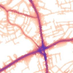 Daytime road noise heatmap for OL11 1AR