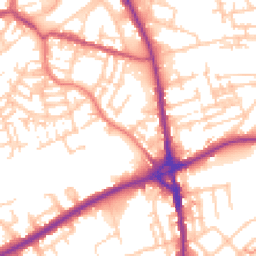 Daytime road noise heatmap for OL11 1AY