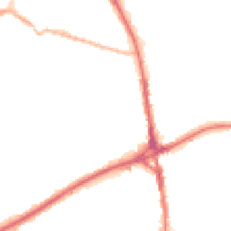 Night-time road noise heatmap for OL11 1AY