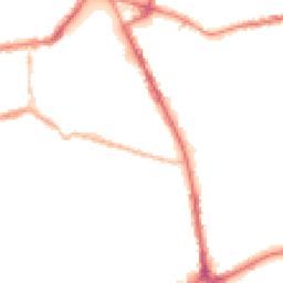 Night-time road noise heatmap for OL11 1BJ