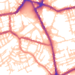 Daytime road noise heatmap for OL11 1BN