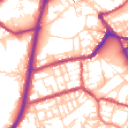 Daytime road noise heatmap for OL11 1EF