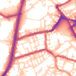 Daytime road noise heatmap for OL11 1EP