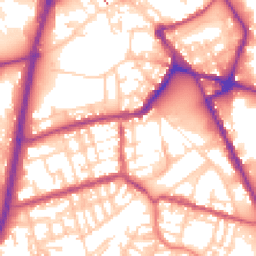 Daytime road noise heatmap for OL11 1ER