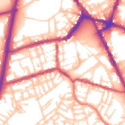 Daytime road noise heatmap for OL11 1EZ
